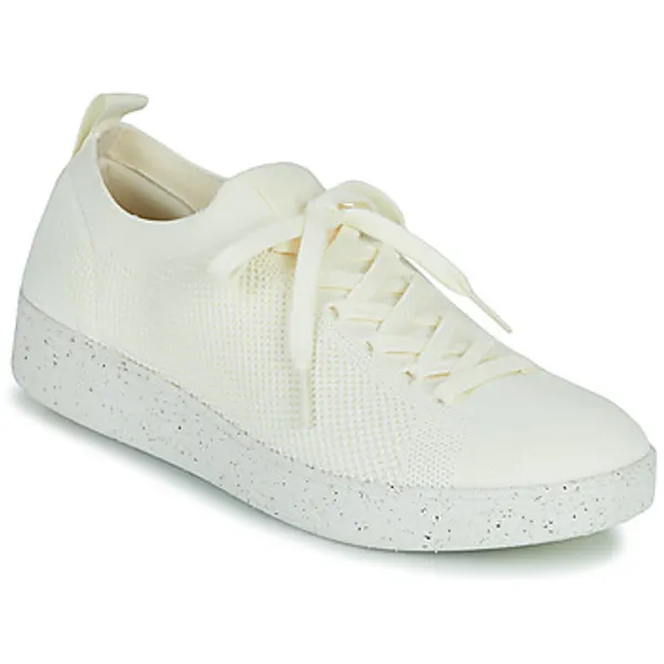 FitFlop Lage Sneakers  RALLY e01 MULTI-KNIT TRAINERS Wit
