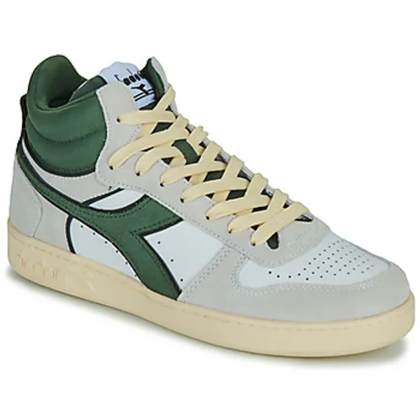 Diadora Hoge Sneakers  MAGIC BASKET DEMI CUT SUEDE LEATHER Wit