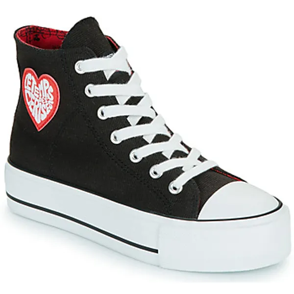 Le Temps des Cerises Hoge Sneakers  DREAM Zwart