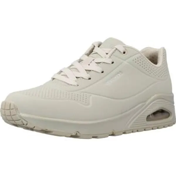 Skechers Lage Sneakers Sport Zapatillas Mujer Modèle Uno Stand On Air Beige
