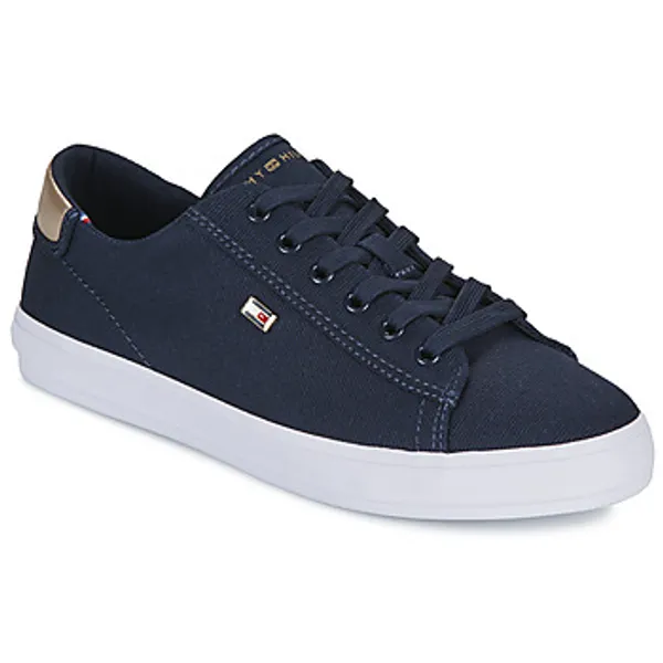 Tommy Hilfiger Lage Sneakers  VULC CANVAS LACE UP SNEAKER Blauw