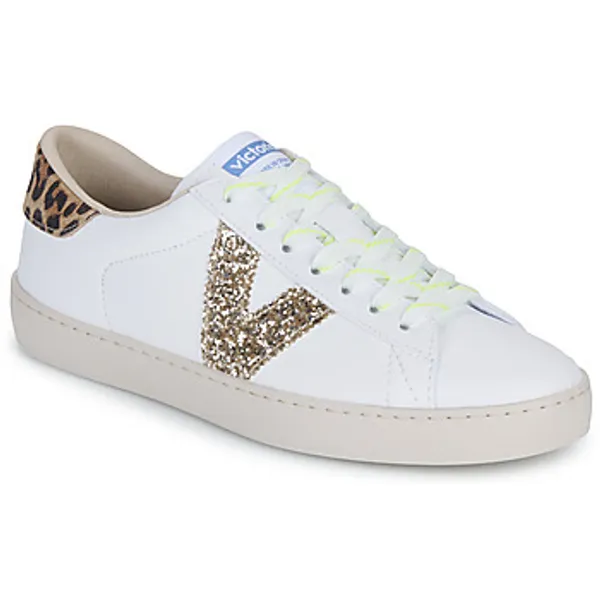 Victoria Lage Sneakers  BERLIN EFECTO PIEL ANIMAL PRINT Wit