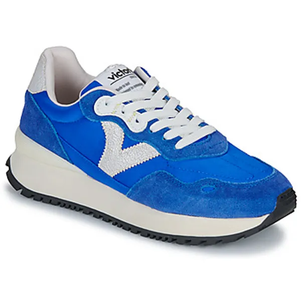 Victoria Lage Sneakers  VIENTO NYLON SERRAJE Blauw