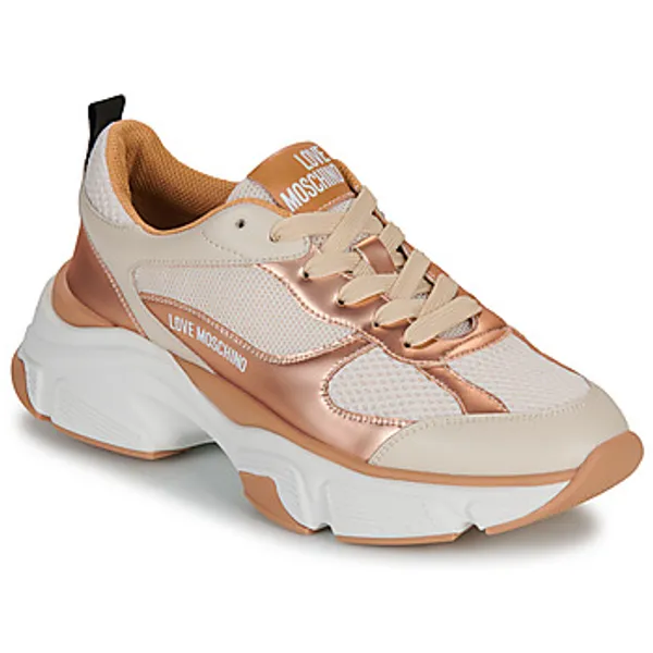 Love Moschino Lage Sneakers  STARDUST Goud — vergelijk prijzen bij 1 winkel