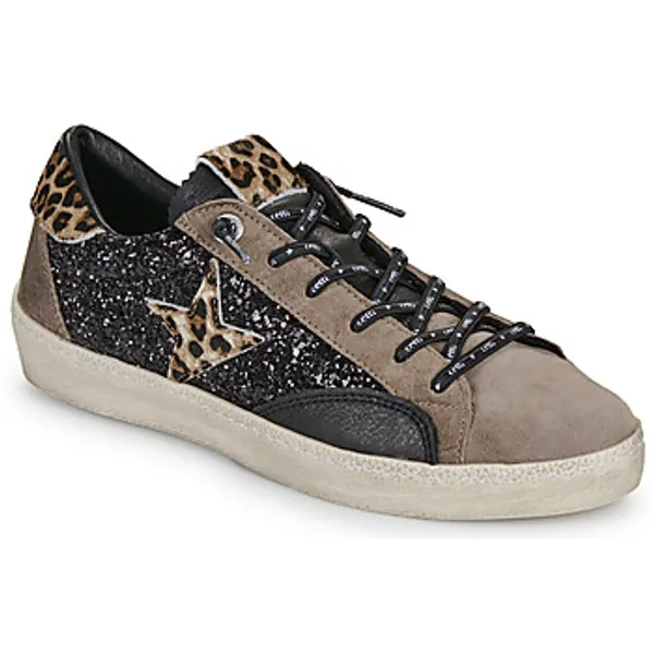 Cetti Lage Sneakers  C-1342-SRA-INV26-ANTE-GLITTER-NEGRO Zwart