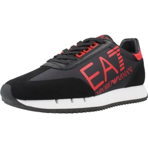 Emporio Armani EA7 Lage Sneakers Sport Zapatillas Hombre Modèle 7x000541 Af18609 Zwart
