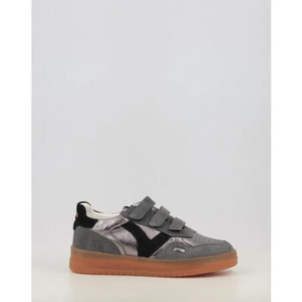 Victoria Lage Sneakers  SEÚL TIRAS SERRAJE METAL 1257141 Grijs
