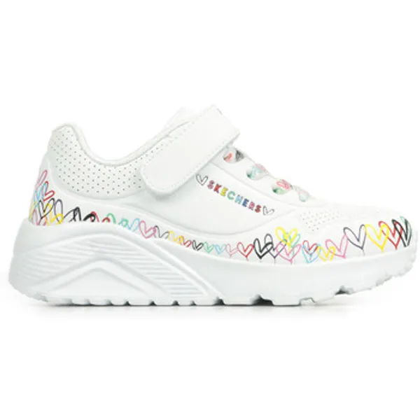Skechers Lage Sneakers  Uno Lite Heart Craze Wit