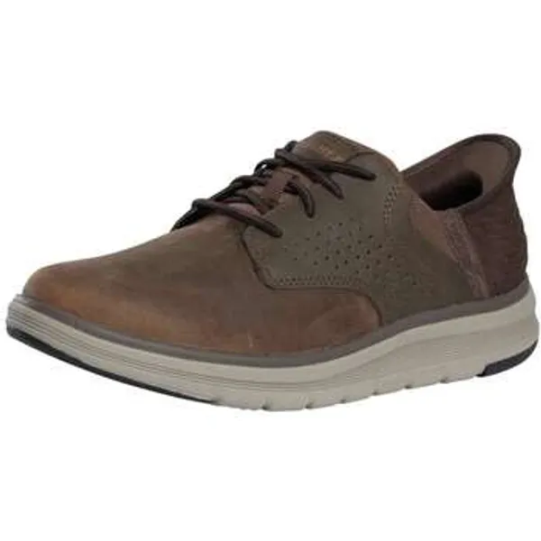 Skechers Lage Sneakers Slip-ins Memory Foam Orell Yates leren sneakers Bruin