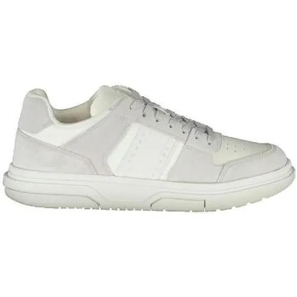 Tommy Hilfiger Lage Sneakers  Baskets  Hilfiger The Brooklyn en daim blanc Wit