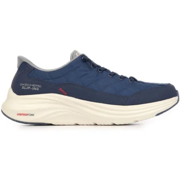 Skechers Lage Sneakers  Contour Foam Cozy Fit Slip Ins Blauw
