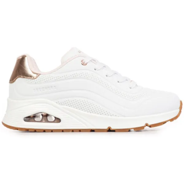 Skechers Lage Sneakers  Uno Gen1 Shimmer Wave Wit