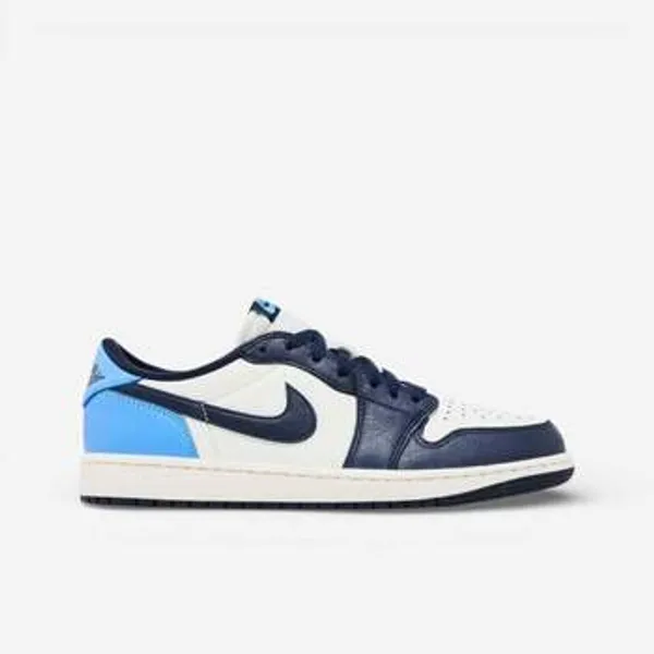 Nike Lage Sneakers  Jordan 1 Low OG Obsidian UNC Wit