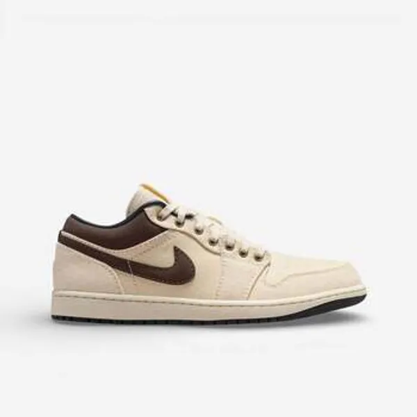 Nike Lage Sneakers Jordan 1 Low Premium Pale Ivory Off Noir Baroque Brown Bruin