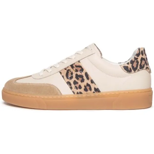 NeroGiardini Lage Sneakers Velour Camel Velvet Milk 1039 T.Aida Leo +Iri Bruin