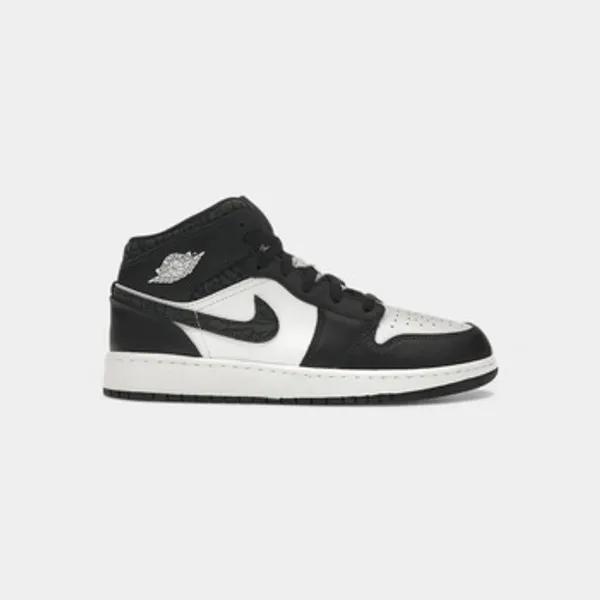 Nike Hoge Sneakers  Jordan 1 Mid SE Panda Elephant (GS) Wit
