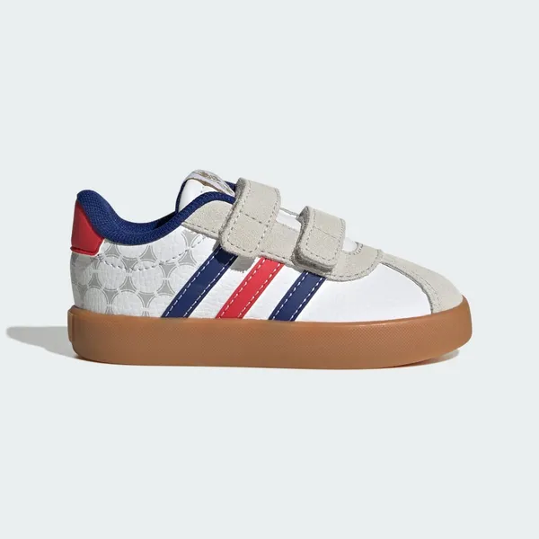 adidas VL Court Wit/Blauw Kids, vergelijk prijzen bij 2 winkels