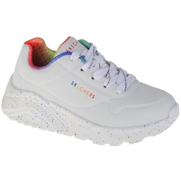 Skechers Lage Sneakers  Uno Lite Rainbow Speckle Wit