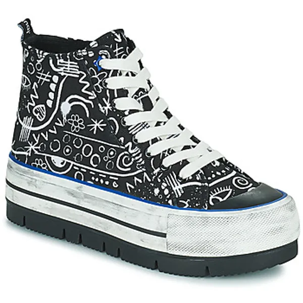 Desigual Hoge Sneakers  SHOES CRUSH ARTE Zwart
