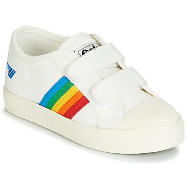 Gola Lage Sneakers  COASTER RAINBOW VELCRO Wit