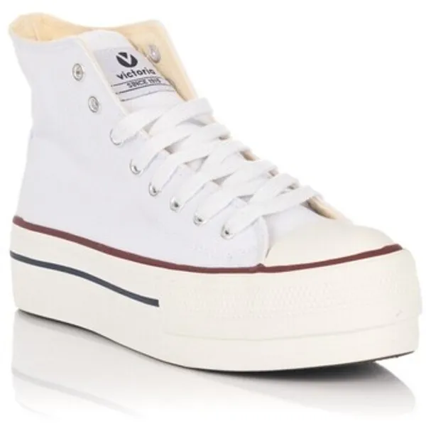 Victoria Lage Sneakers  TRIBU DOBLE BOTIN Wit