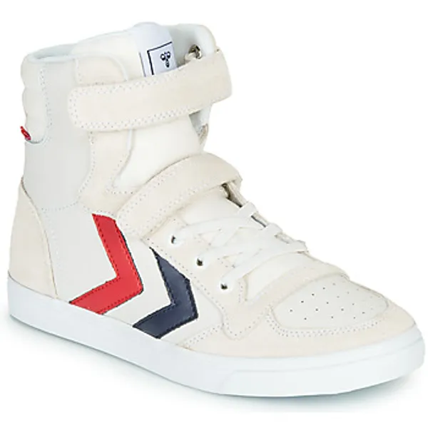 Hummel Hoge Sneakers  SLIMMER STADIL LEATHER HIGH JR Wit