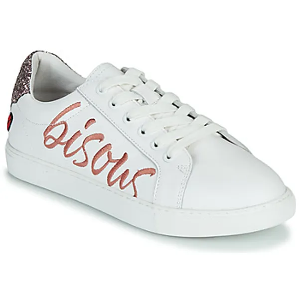 Bons baisers de Paname Lage Sneakers  SIMONE BISOUS Wit