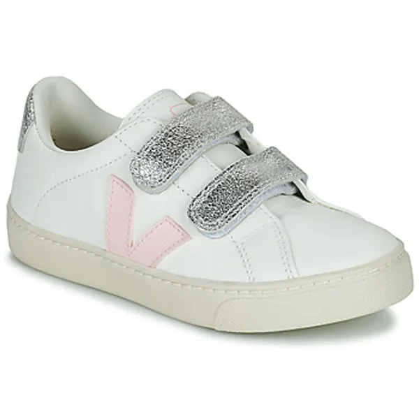 Veja Lage Sneakers  SMALL ESPLAR VELCRO Wit