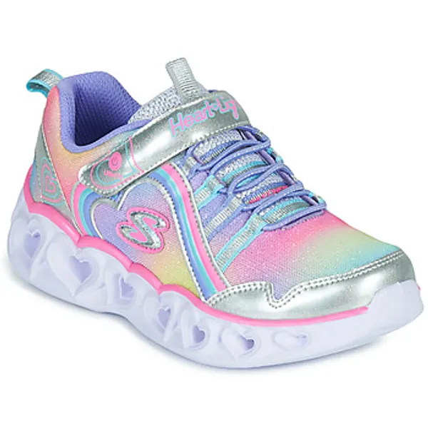 Skechers Lage Sneakers  HEART LIGHTS RAINBOW LUX Zilver
