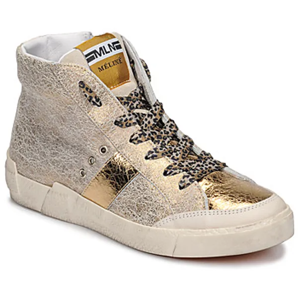 Meline Hoge Sneakers  NK1384 Goud