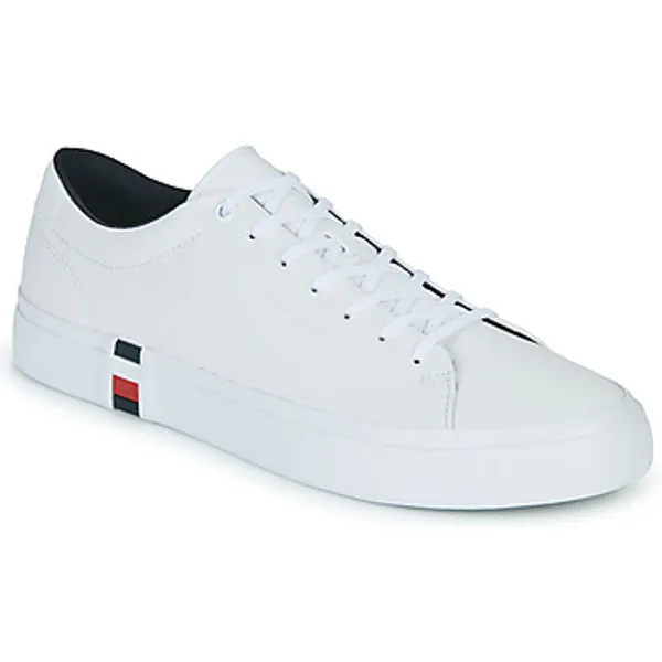 Tommy Hilfiger Lage Sneakers  MODERN VULC CORPORATE LEATHER Wit — vergelijk prijzen bij 1 winkel