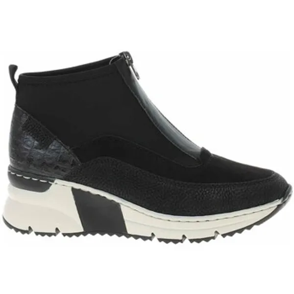 Rieker Hoge Sneakers  N635200 Zwart