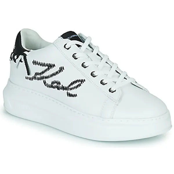 Karl Lagerfeld Lage Sneakers  KAPRI Whipstitch Lo Lace Wit