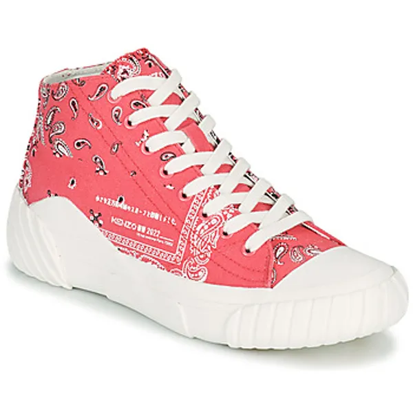 Kenzo Hoge Sneakers  TIGER CREST HIGH TOP SNEAKERS Roze