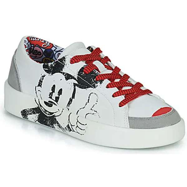 Desigual Lage Sneakers  FANCY MICKEY Wit