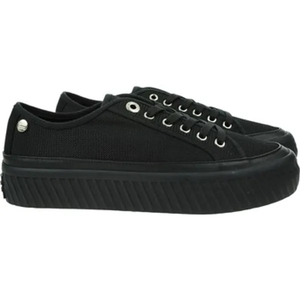 Tommy Hilfiger Lage Sneakers  Platform Vulcanized Zwart