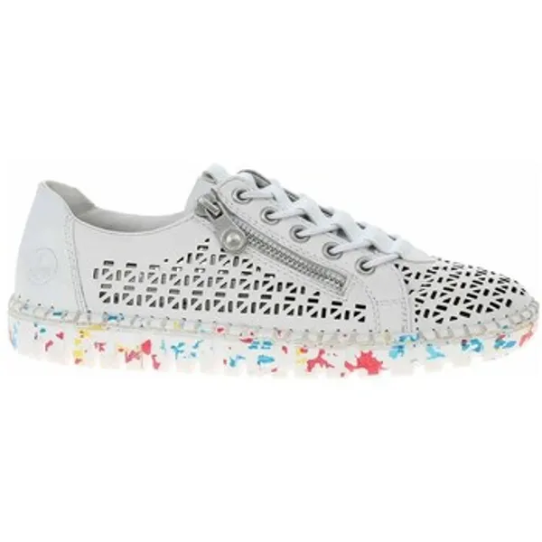 Rieker Lage Sneakers  M235780 Wit — vergelijk prijzen bij 1 winkel