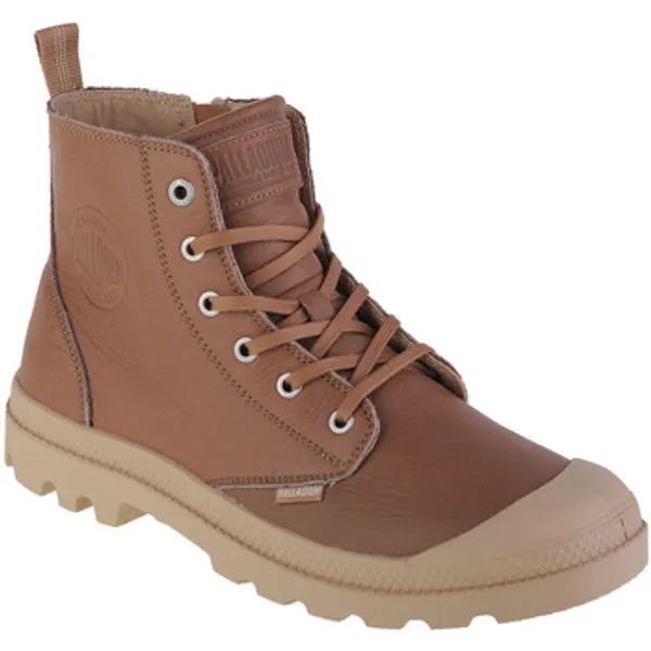 Palladium Lage Sneakers  Pampa Zip Lth Ess Bruin — vergelijk prijzen bij 1 winkel