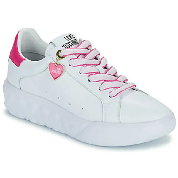 Love Moschino Lage Sneakers  FUXIA HEART+ Wit — vergelijk prijzen bij 1 winkel