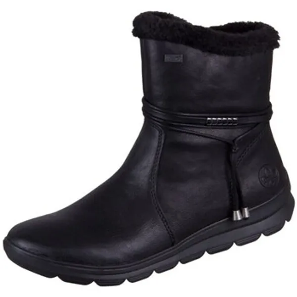 Rieker Hoge Sneakers  Schwarz Kuwait Rabbit Zwart