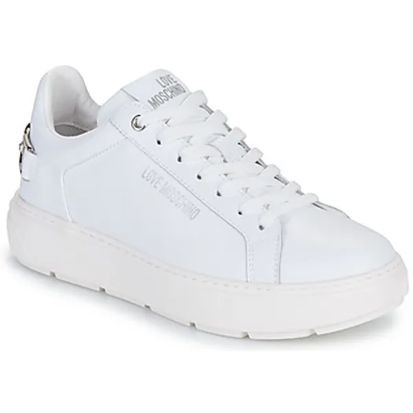 Love Moschino Lage Sneakers   CHAIN-STRAP SNEAKER Wit — vergelijk prijzen bij 1 winkel