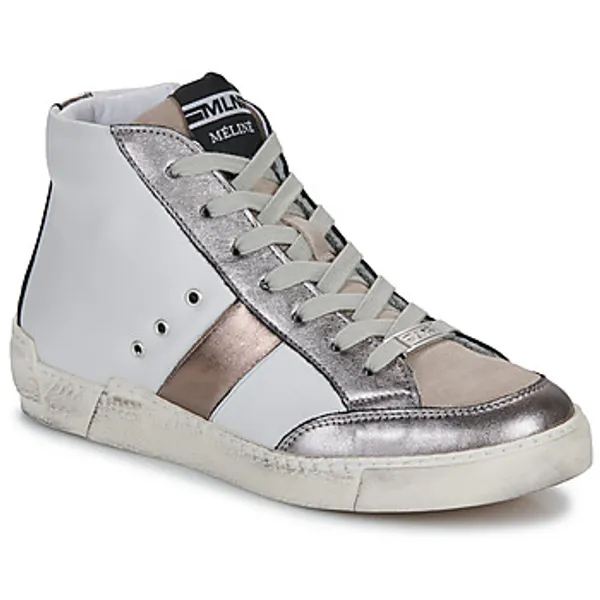 Meline Hoge Sneakers  MELIBO Wit
