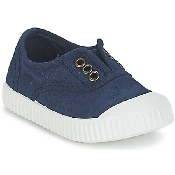 Victoria Lage Sneakers  INGLESA LONA TINTADA Blauw