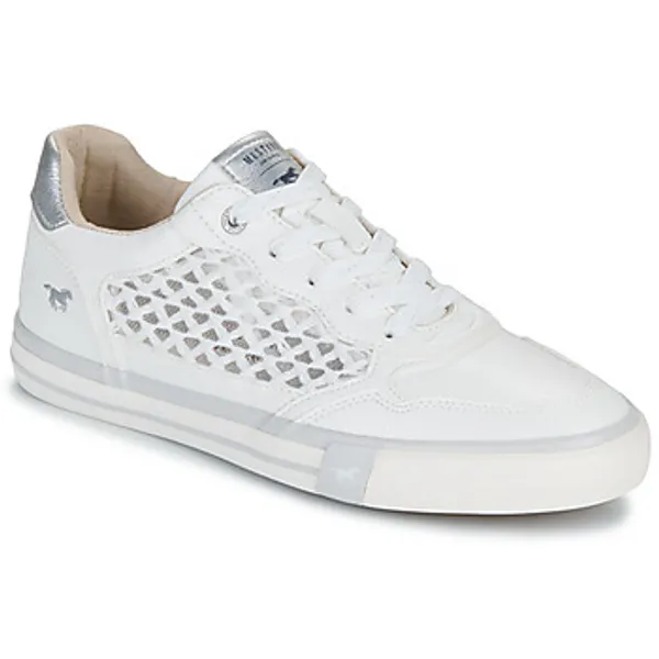 Mustang Lage Sneakers Wit, foto 2 van 2