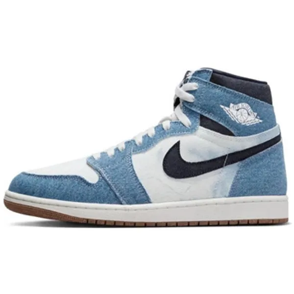 Nike Hoge Sneakers  1 High OG Denim Obsidian Grijs