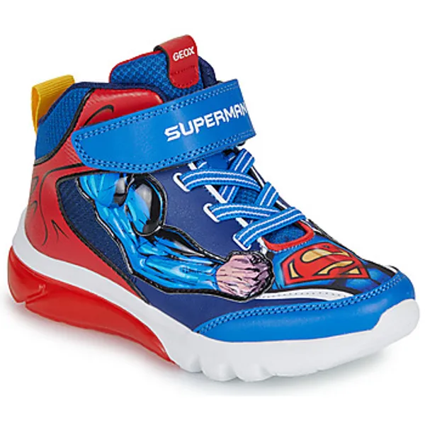 Geox Hoge Sneakers  J CIBERDRON BOY SUPERMAN Blauw