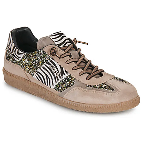 Cetti Lage Sneakers  C-1395-SRA-INV26-ANTE-GLITTER-GROUPI Bruin
