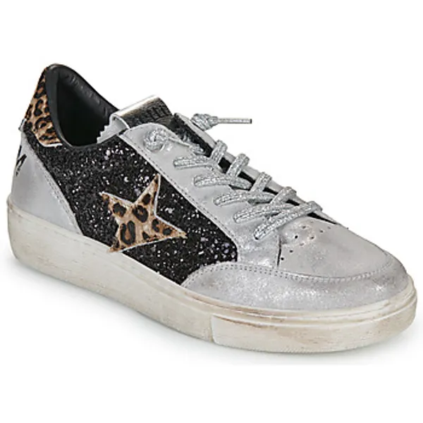 Cetti Lage Sneakers  C-1400-SRA-EXP-INV26-SATURNO-GLITTER Zilver
