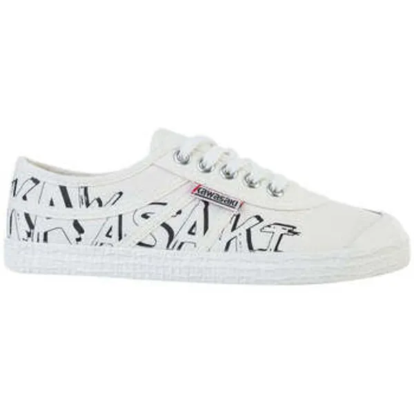 Kawasaki Lage Sneakers   Graffiti Canvas Shoe K202416 1002 Wit — vergelijk prijzen bij 1 winkel