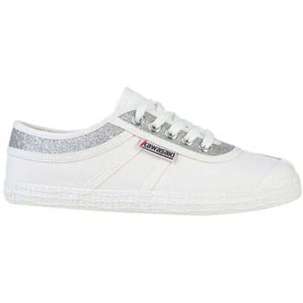 Kawasaki Lage Sneakers   Glitter Canvas Shoe K194522 8889 Zilver — vergelijk prijzen bij 1 winkel